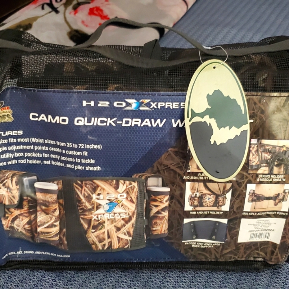 H2O Express Quick draw Wading belt bag